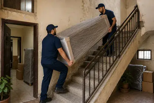 Professional furniture moving team working in Deira Dubai