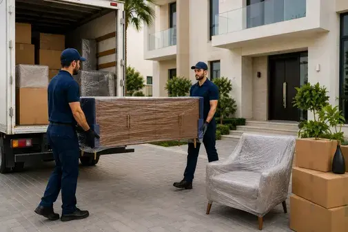 About Us professional movers with moving equipment